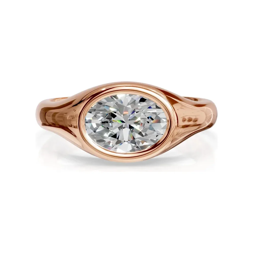 טבעת חותם, יהלום אובלי - DRSIG_9383